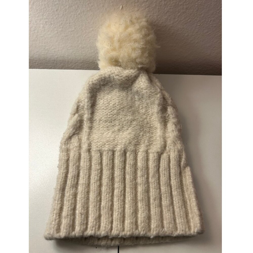 Express Beige Winter Beanie Hat